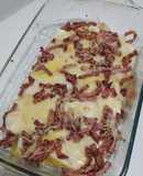 Patatas con bacon y queso al estilo Fosters