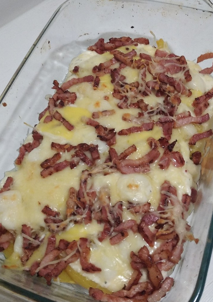 Una foto de Patatas con bacon y queso al estilo Fosters