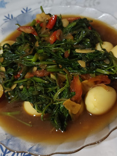 Foto resep Tumis Kangkung Telur Puyuh