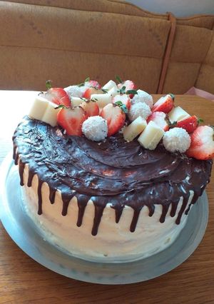 Epres vanília torta recept fotója