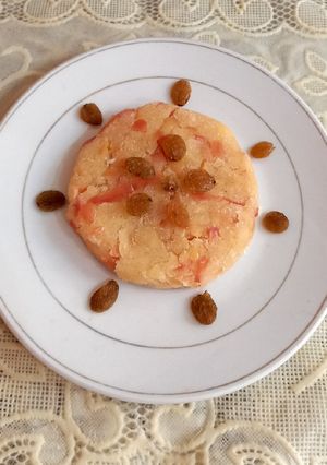 A picture of Apple halwa,🍎 sugar free.