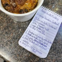A picture of Healthy Bread and Butter Pudding.