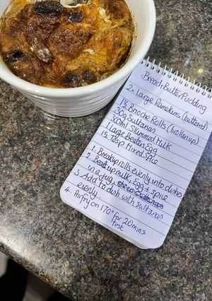 A picture of Healthy Bread and Butter Pudding.