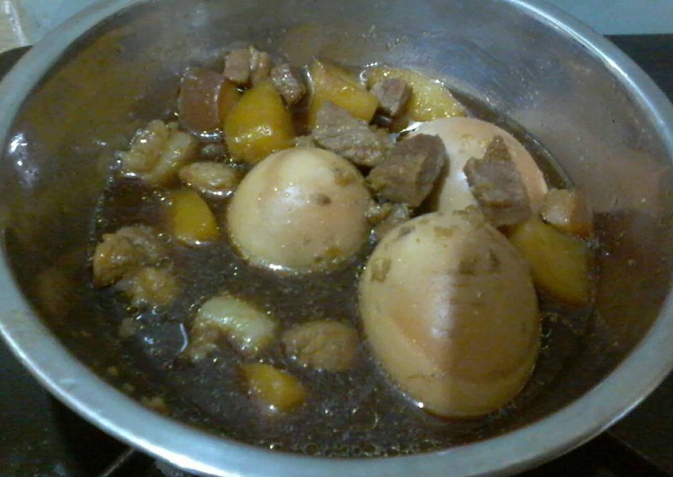 《Non Halal》Babi Kecap + Kentang Telur