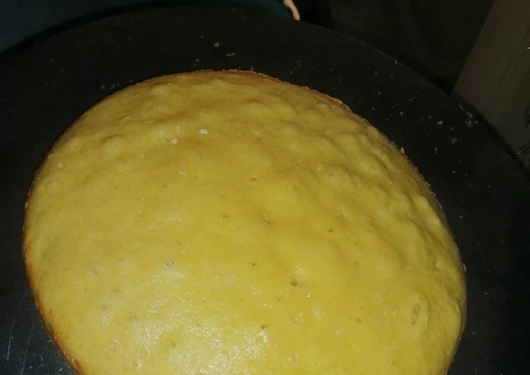 Recipe of Any-night-of-the-week Vanilla sponge cake in a blender eggless and without oven
