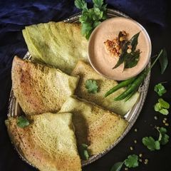Pesarattu | Green Moong Dal Dosa A picture of Pesarattu | Green Moong Dal Dosa.