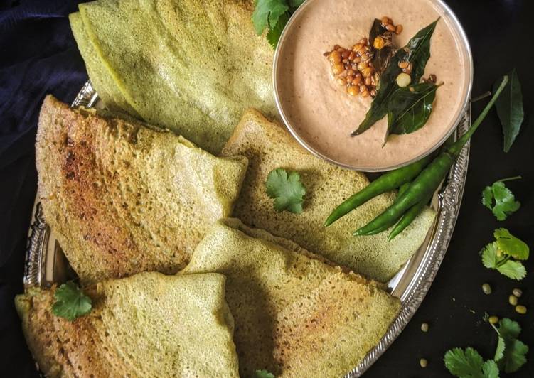 Pesarattu | Green Moong Dal Dosa