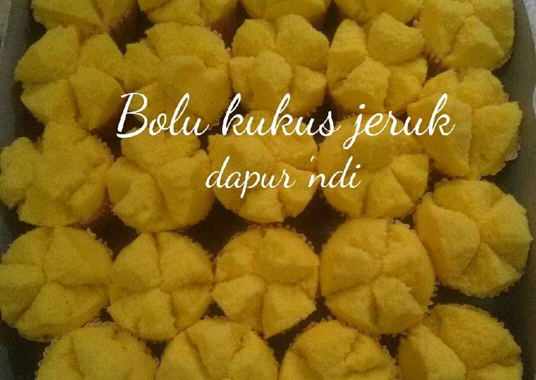 Resep Bolu Kukus rasa Jeruk, Bisa Manjain Lidah