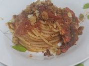 Una foto di pasta sgombro