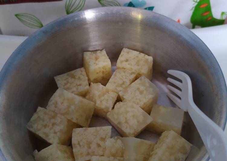 Puding Roti Tawar 9m (Snack MPASI Tinggi Kalori)