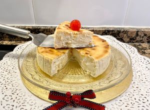 Foto principal de Tarta de Ricotta y manzanas en freidora de aire (Airfryer)