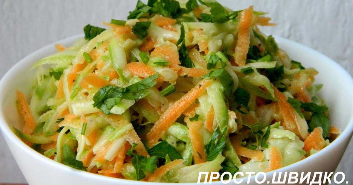 Салат из цукини с морковью и лимоном