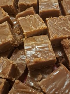 A picture of Maw Maws Peanut Butter Fudge.