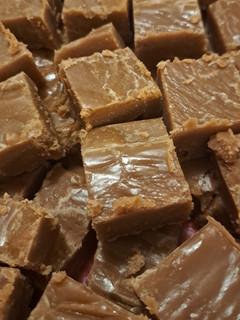 A picture of Maw Maws Peanut Butter Fudge.