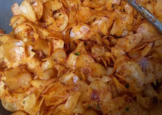 Kripik Singkong Pedas. Sumber: Cookpad.com