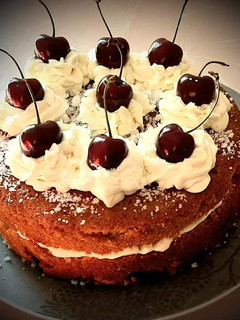 Una foto de Tarta de cerezas