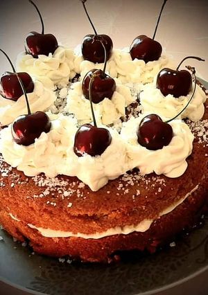Una foto de Tarta de cerezas