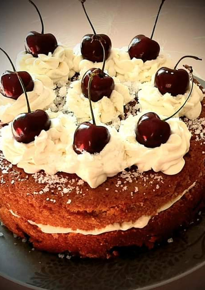 Una foto de Tarta de cerezas
