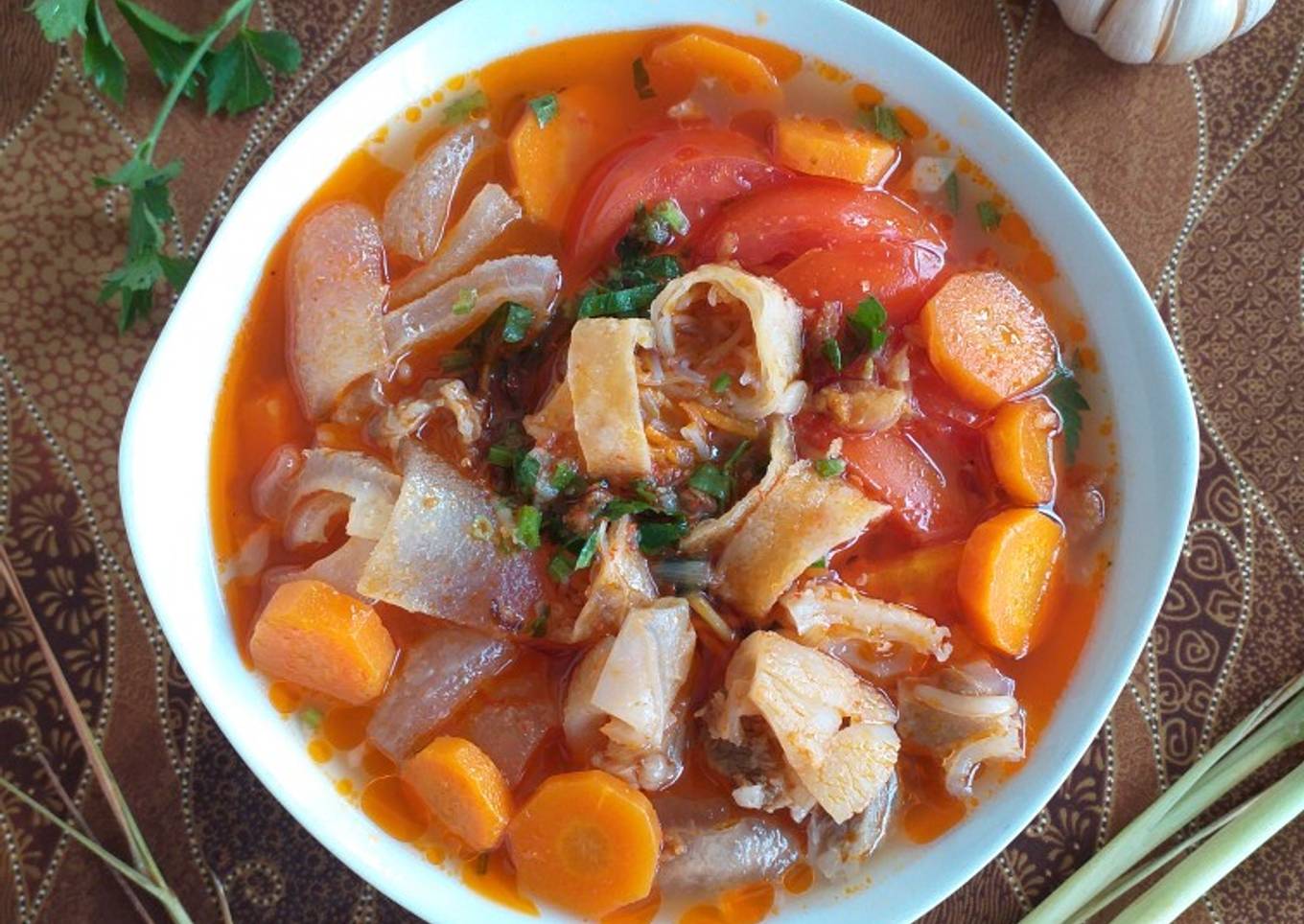 Soto Mie Kikil Tipis & Tulang Rangu, Tanpa Lobak