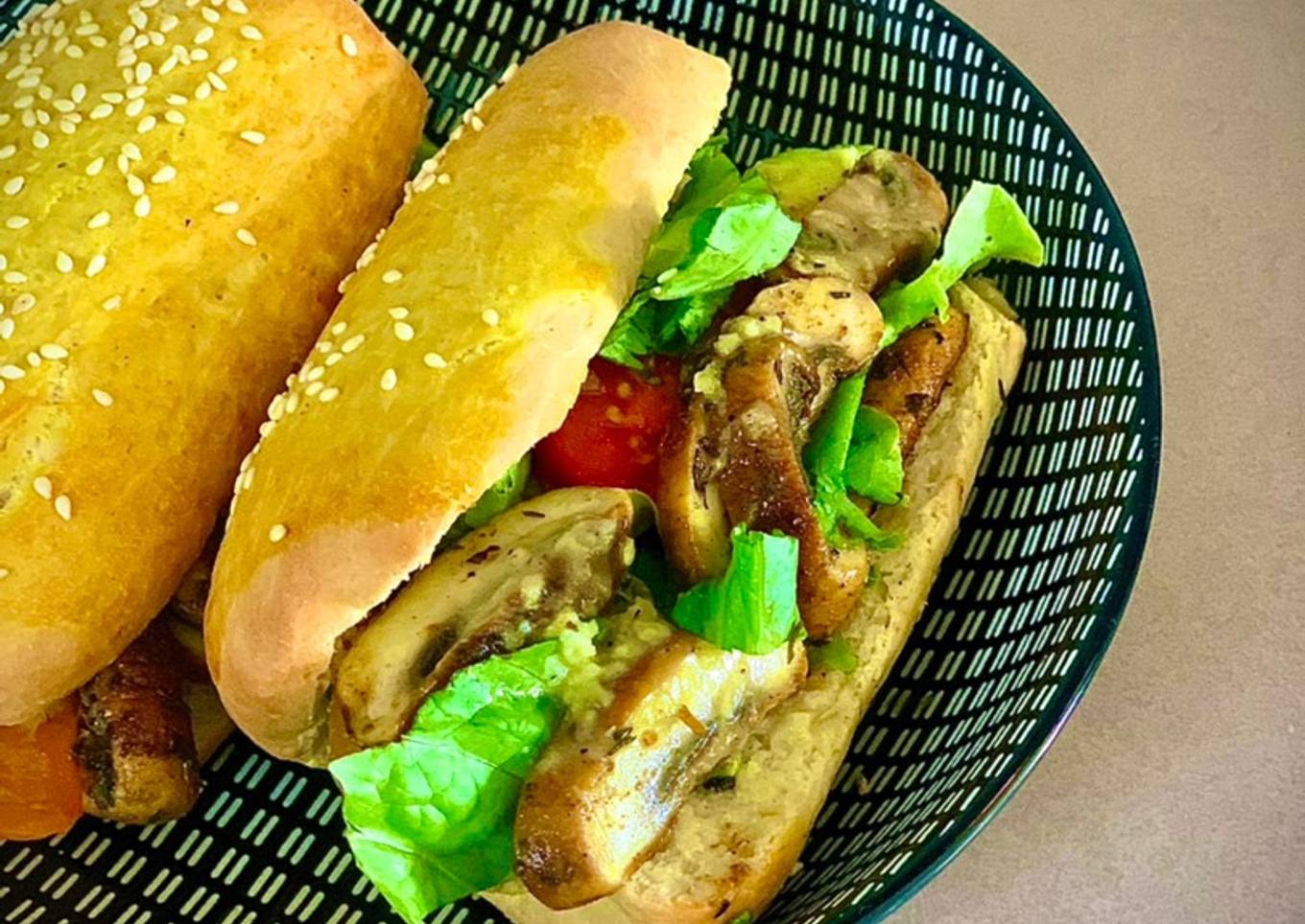 Veggie Sandwich aux champignons