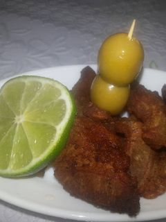Una foto de Chicharrones de panceta de cerdo