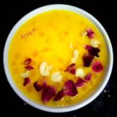A picture of Sabudana kheer (sago kheer).