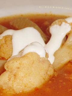 Karfiolleves recept fotója
