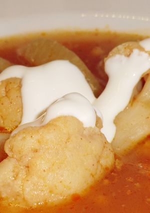 Karfiolleves recept fotója