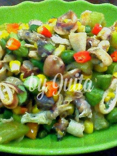Foto resep Tumis jagung cumi asin