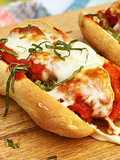 Wagyu Beef Meatball Sub on Semolina Hoagie Roll