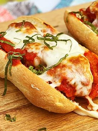 Easy Steps Make Recipes Wagyu Beef Meatball Sub on Semolina Hoagie Roll the Awesome  Tasty.