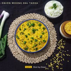 A picture of Spring Onion Moong Dal Tadka (Rich In Protein).