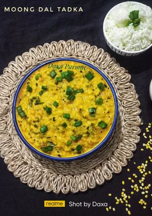 A picture of Spring Onion Moong Dal Tadka (Rich In Protein).