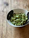 Boiled broad beans