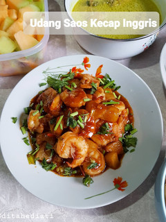 Foto resep 152. Udang Saos Kecap inggris