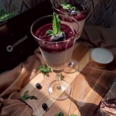 A picture of Blueberry coconut parfait.