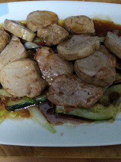 Una foto de Solomillo con verduras