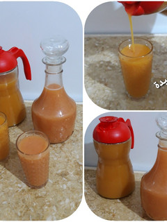 صورة لوصفة عصير الجزر والبرتقال وعصير اليقطين والبرتقال 🥕🍊