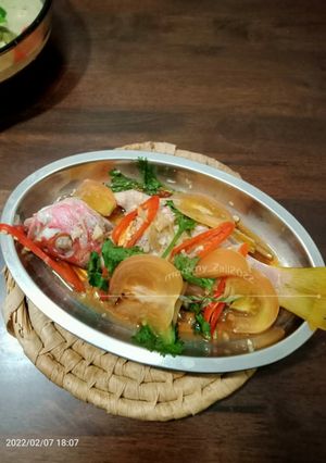 Foto resep Steam ikan kakap merah