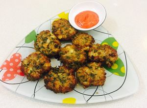 Hình của món Bánh lá đinh lăng và bắp nếp.