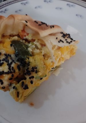 Una foto de Tarta rápida de verduras