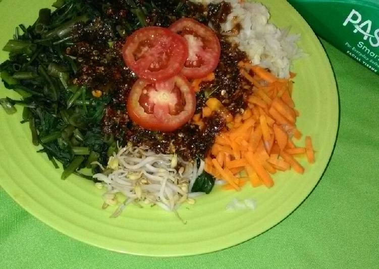 Pecel berwana sehat sederhana no MSG