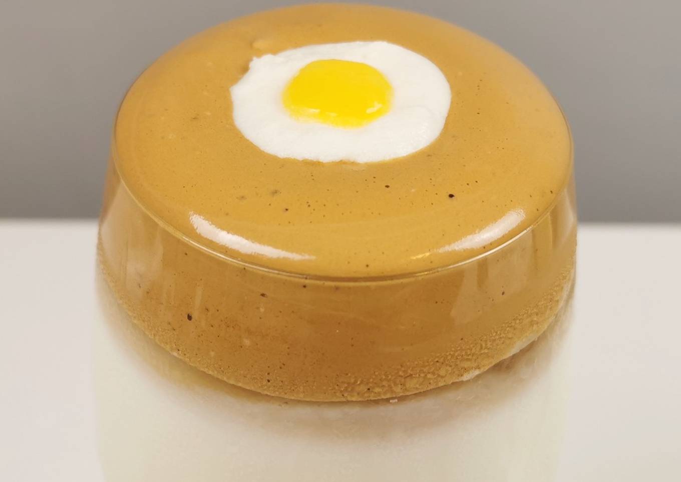Dalgona Coffee with Sunny Side Up