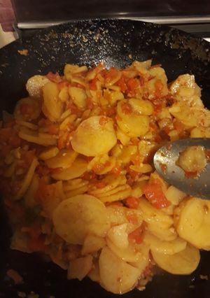 صورة لوصفة بطاطا حرة 🥔🥔🥔🌶🌶🌶