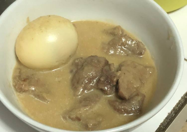 {Cara Memasak Terik Daging Telur Rasa Areh yang Renyah