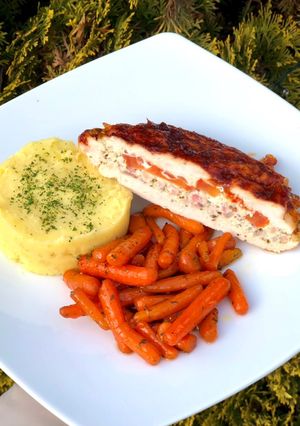 Juhtúróval töltött csirkemell recept fotója