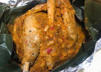 How To Prepare Recipe Ayam Betutu Chicken in Balinese spices Delicious Steady