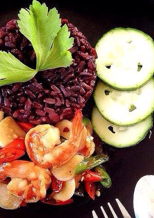รูปของ ผัดพริกกระเทียมกุ้ง