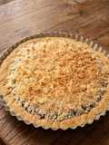 Tarta de coco y dulce de leche