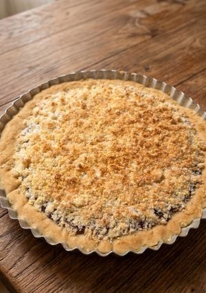 Una foto de Tarta de coco y dulce de leche